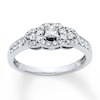 Thumbnail Image 1 of Memories Moments Magic Diamond Engagement Ring 1/2 Carat tw 10K White Gold