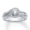 Thumbnail Image 1 of Now + Forever Diamond Engagement Ring 7/8 ct tw Round-cut 14K White Gold