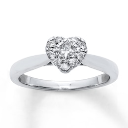 Now + Forever Diamond Engagement Ring 1/3 Carat tw 10K White Gold