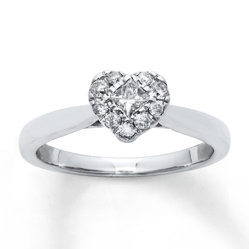Main Image 1 of Now + Forever Diamond Engagement Ring 1/3 Carat tw 10K White Gold