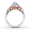 Thumbnail Image 1 of Diamond Engagement Ring 1 ct tw Round-cut 14K Two-Tone Gold