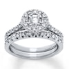 Thumbnail Image 1 of Now + Forever Diamond Bridal Set 5/8 ct tw Round-cut 14K White Gold