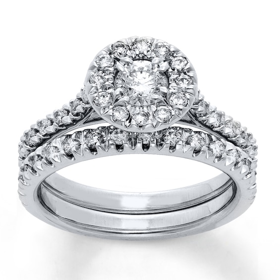 Now + Forever Diamond Bridal Set 5/8 ct tw Round-cut 14K White Gold