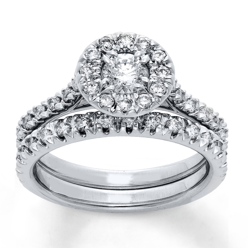 Main Image 1 of Now + Forever Diamond Bridal Set 5/8 ct tw Round-cut 14K White Gold