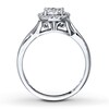 Thumbnail Image 1 of Diamond Engagement Ring 1/3 ct tw Round-cut 10K White Gold