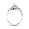 Thumbnail Image 1 of Three-Stone Engagement Ring 3/8 ct tw Diamonds 14K White Gold
