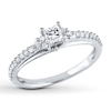 Thumbnail Image 0 of Diamond Engagement Ring 1/2 Carat tw 10K White Gold