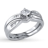 Thumbnail Image 0 of Diamond Bridal Set 1/3 Carat tw 10K White Gold
