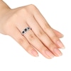 Thumbnail Image 1 of Black/White Diamond Ring 1 Carat tw 10K White Gold