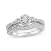 Thumbnail Image 0 of Diamond Bridal Set 1/8 ct tw Round-cut 10K White Gold