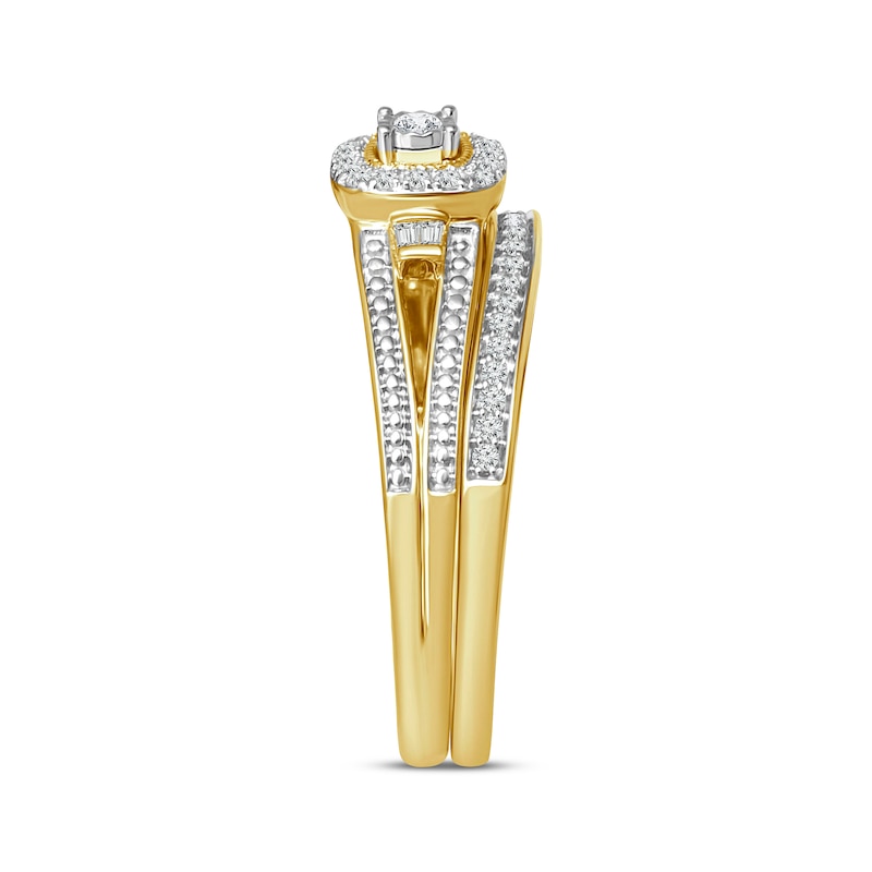 Main Image 2 of Now + Forever Diamond Bridal Set 1/5 carat tw 10K Yellow Gold