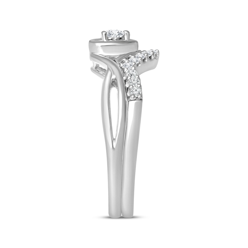 Main Image 2 of Now + Forever Diamond Bridal Set 1/4 ct tw Round-cut 10K White Gold