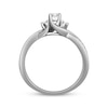 Thumbnail Image 3 of Memories Moments Magic Diamond Engagement Ring 1/3 ct tw Round-cut 10K White Gold