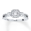 Thumbnail Image 0 of Diamond Engagement Ring 1/2 ct tw Princess-cut 14K White Gold