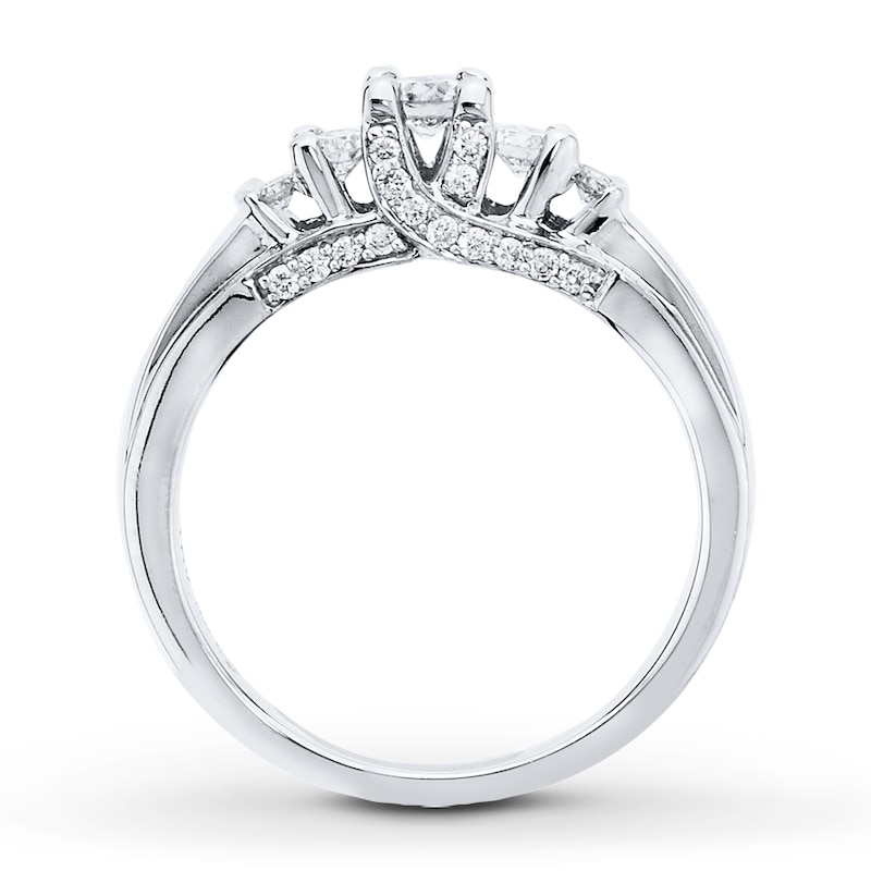 Diamond Ring 3/8 ct tw Round-cut 10K White Gold