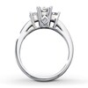 Thumbnail Image 2 of Now + Forever Three-Stone Diamond Ring 1 ct tw Princess-cut 14K White Gold