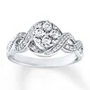 Thumbnail Image 0 of Diamond Engagement Ring 1/2 ct tw Round-Cut 10K White Gold