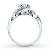 Thumbnail Image 1 of Diamond Engagement Ring 1/2 ct tw Round-Cut 10K White Gold