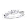 Thumbnail Image 0 of Memories Moments Magic Diamond Engagement Ring 1/2 ct tw Princess-cut 14K White Gold