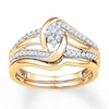 Thumbnail Image 1 of Now + Forever Diamond Bridal Set 1/4 ct tw Round-cut 10K Yellow Gold