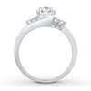 Thumbnail Image 2 of Now + Forever Diamond Engagement Ring 5/8 ct tw Round-cut 14K White Gold