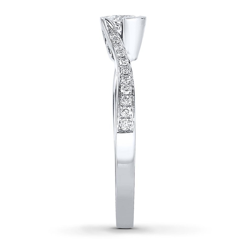Main Image 3 of Now + Forever Diamond Engagement Ring 1/4 ct tw Round-cut 10K White Gold