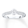 Thumbnail Image 1 of Now + Forever Diamond Engagement Ring 1/3 ct tw Round-cut 10K White Gold