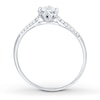 Thumbnail Image 1 of Diamond Engagement Ring 1/3 ct tw Round-cut 10K White Gold