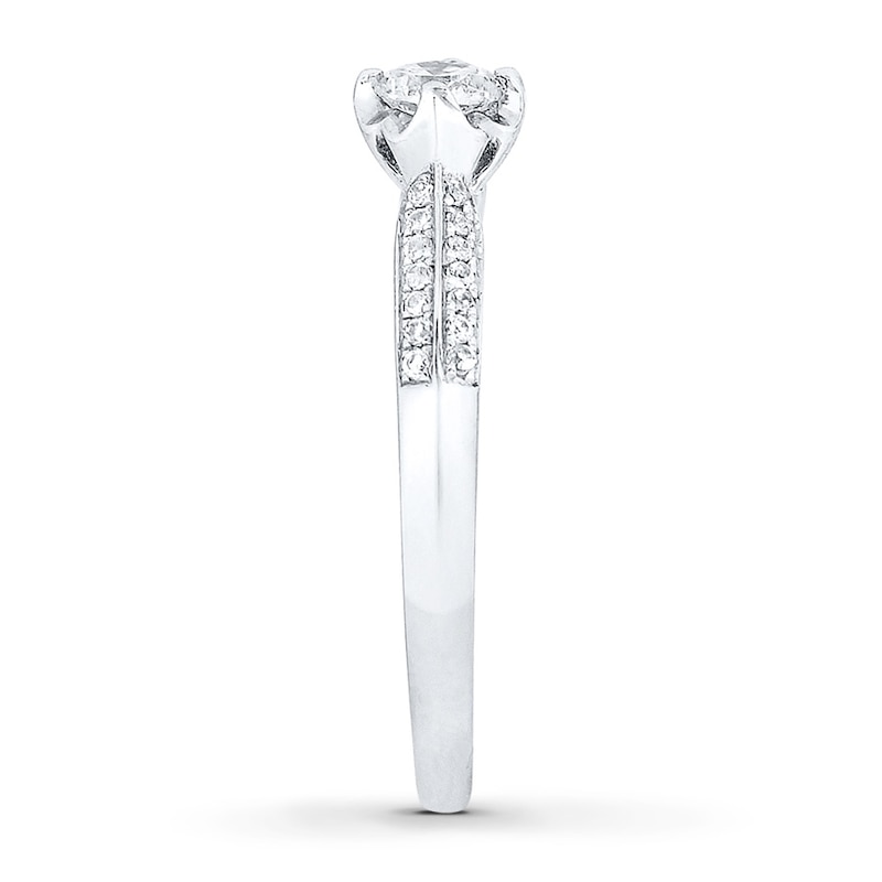 Main Image 3 of Now + Forever Diamond Engagement Ring 1/3 ct tw Round-cut 10K White Gold