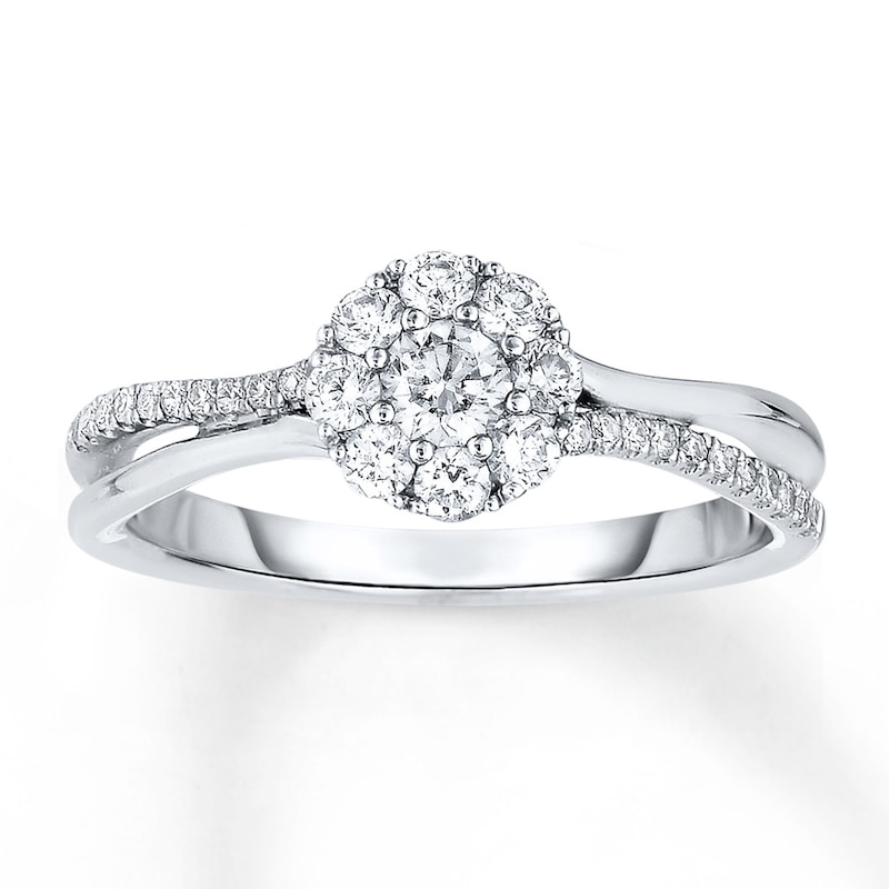 Main Image 1 of Now + Forever Diamond Engagement Ring 1/2 ct tw Round-Cut 14K White Gold