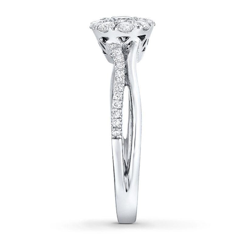 Main Image 3 of Now + Forever Diamond Engagement Ring 1/2 ct tw Round-Cut 14K White Gold
