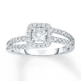 Now + Forever Diamond Engagement Ring 5/8 Carat tw 14K White Gold