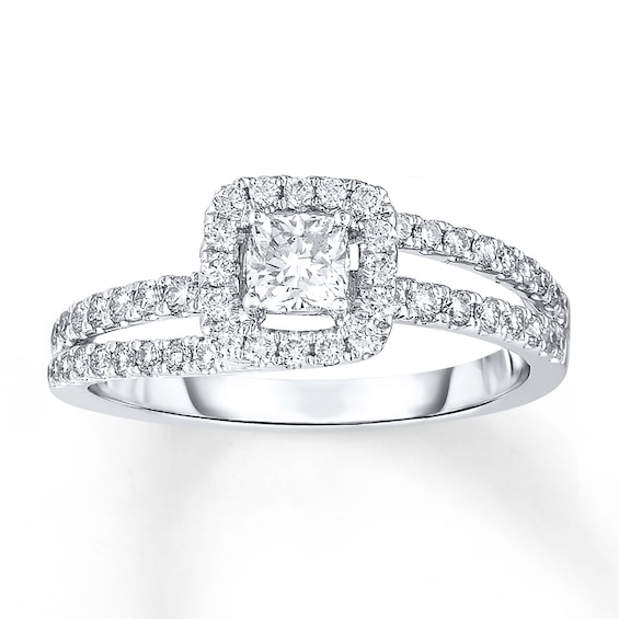 Now + Forever Diamond Engagement Ring 5/8 Carat tw 14K White Gold