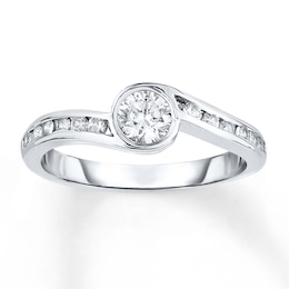 Now + Forever Diamond Engagement Ring 5/8 ct tw Round-cut 14K White Gold
