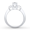 Thumbnail Image 1 of Three-Stone Diamond Ring 5/8 ct tw Princess-cut 10K White Gold