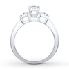 Thumbnail Image 2 of Memories Moments Magic Three-Stone Diamond Ring 5/8 ct tw Princess-cut 10K White Gold