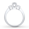 Thumbnail Image 2 of Memories Moments Magic Three-Stone Ring 5/8 ct tw Diamonds 10K White Gold