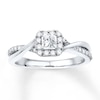 Thumbnail Image 1 of Now + Forever Engagement Ring 1/2 ct tw Diamonds 10K White Gold