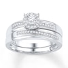 Thumbnail Image 0 of Diamond Bridal Set 1/5 ct tw Diamonds 10K White Gold