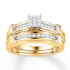 Thumbnail Image 0 of Diamond Bridal Set 1/5 ct tw Round-cut 10K Yellow Gold