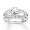 Thumbnail Image 1 of Now + Forever Diamond Bridal Set 3/4 ct tw Round-cut 10K White Gold