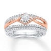Thumbnail Image 1 of Now + Forever Diamond Bridal Set 1/2 ct tw Round-cut 10K Two-Tone Gold