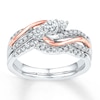 Thumbnail Image 1 of Now + Forever Diamond Bridal Set 1/2 ct tw Round-cut 10K Two-Tone Gold