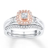 Thumbnail Image 0 of Diamond Bridal Set 3/8 ct tw Round-cut 10K Two-Tone Gold