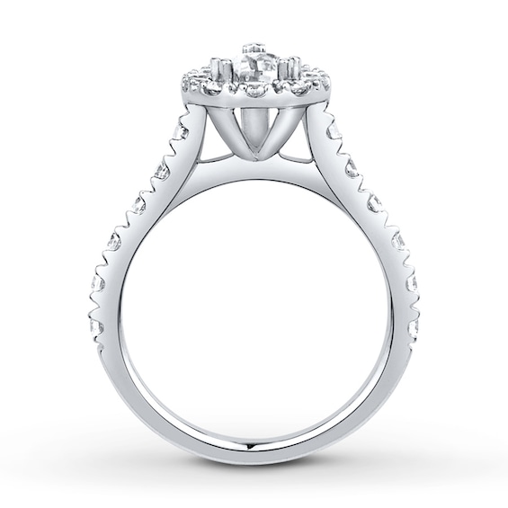 Thumbnail Image 2 of Now + Forever Diamond Bridal Set 5/8 ct tw Pear-Shape 14K White Gold