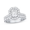 Thumbnail Image 0 of Diamond Bridal Set 1/2 ct tw Emerald-Cut 14K White Gold
