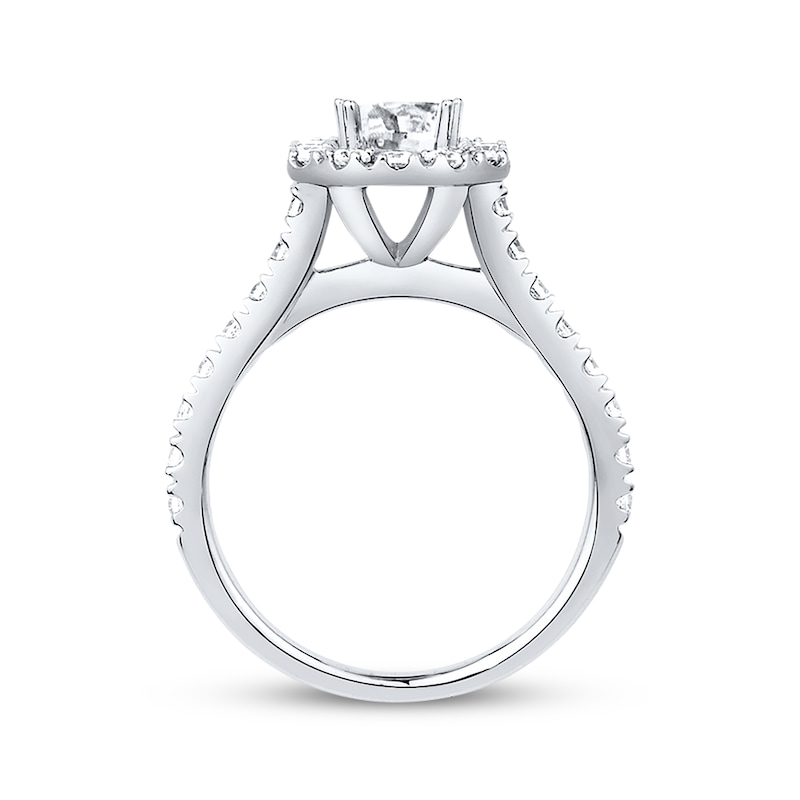 Diamond Bridal Set 1/2 ct tw Emerald-Cut 14K White Gold