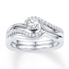 Thumbnail Image 1 of Now + Forever Diamond Bridal Set 1/3 ct tw Round-cut 10K White Gold