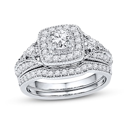 Now + Forever Diamond Bridal Set 7/8 ct tw Round-cut 14K White Gold