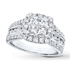 Thumbnail Image 0 of Diamond Engagement Ring 2 ct tw Princess & Round 14K White Gold